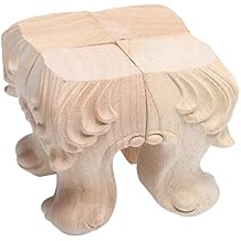 4pcs Decorative Table Legs European Style Solid Wood Carved Furniture Feet for Sofa Tea Table and More High Bearing Capacity