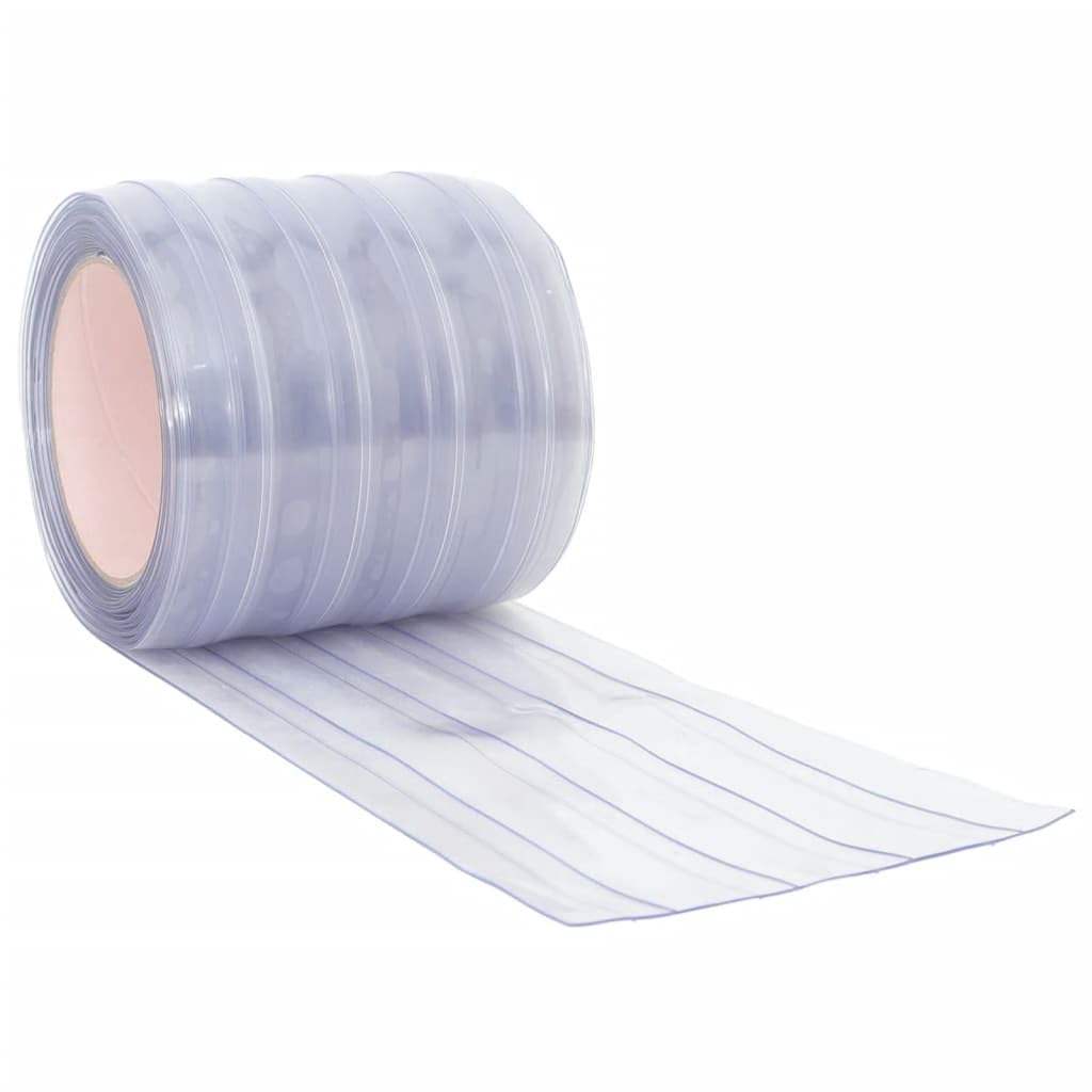 Vorhangstreifen, PVC, transparent, 200 x 1,6 mm, 10 m | Wärmedämmung, Geräuschreduzierung, wasserdicht, Verwendung im Innen- und Außenbereich