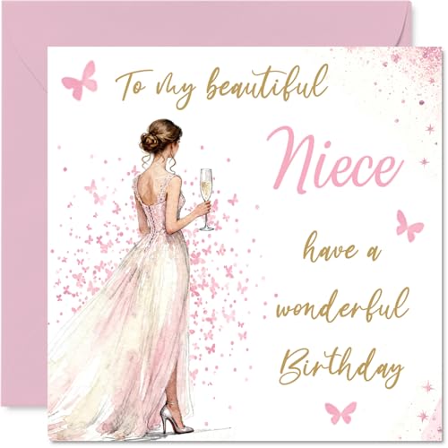 Carte d'anniversaire émouvante pour nièce, célèbre sa journée spéciale