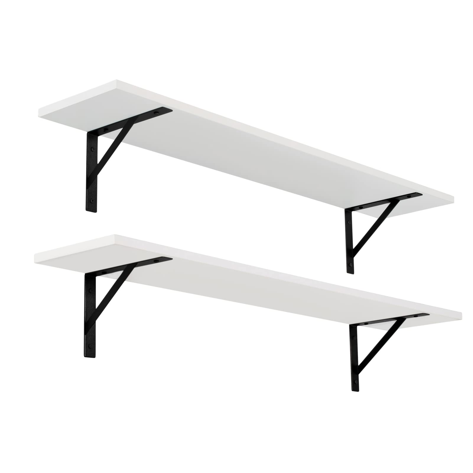 DINZI LVJ Long Wall Shelves, 39.4Inch Wall Mounted Shelves Set of 2
