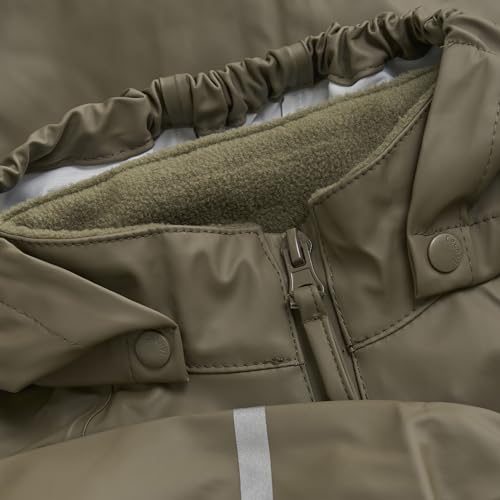 celavi kids waterproof eco friendly rain mud snow suit - detachable hood reflective stripes for boysgirls