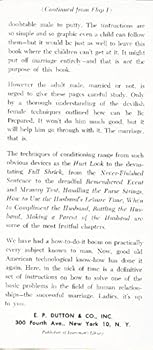 Hardcover Male Husbandry or Conditioning Your Man to Marriage Book