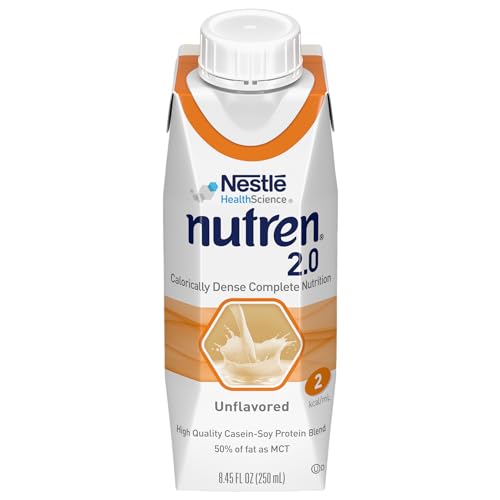 Nutren (2.0 kcal/mL) Calorically-Dense Tube Feeding Formula Unflavored 8.45 Fl Oz or 250 mL (Pack of 24)