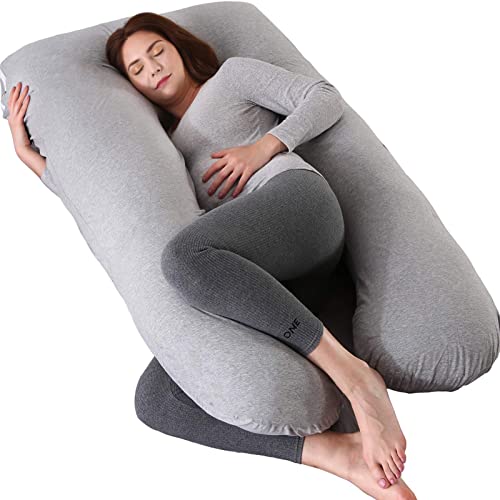 Tempaky Travesseiros de gravidez de 51 polegadas para dormir, travesseiro de corpo inteiro para gest