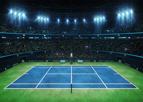 Fondo Backdrop Tenis Tela 7x5ft Azul para Fotografía miniatura 4