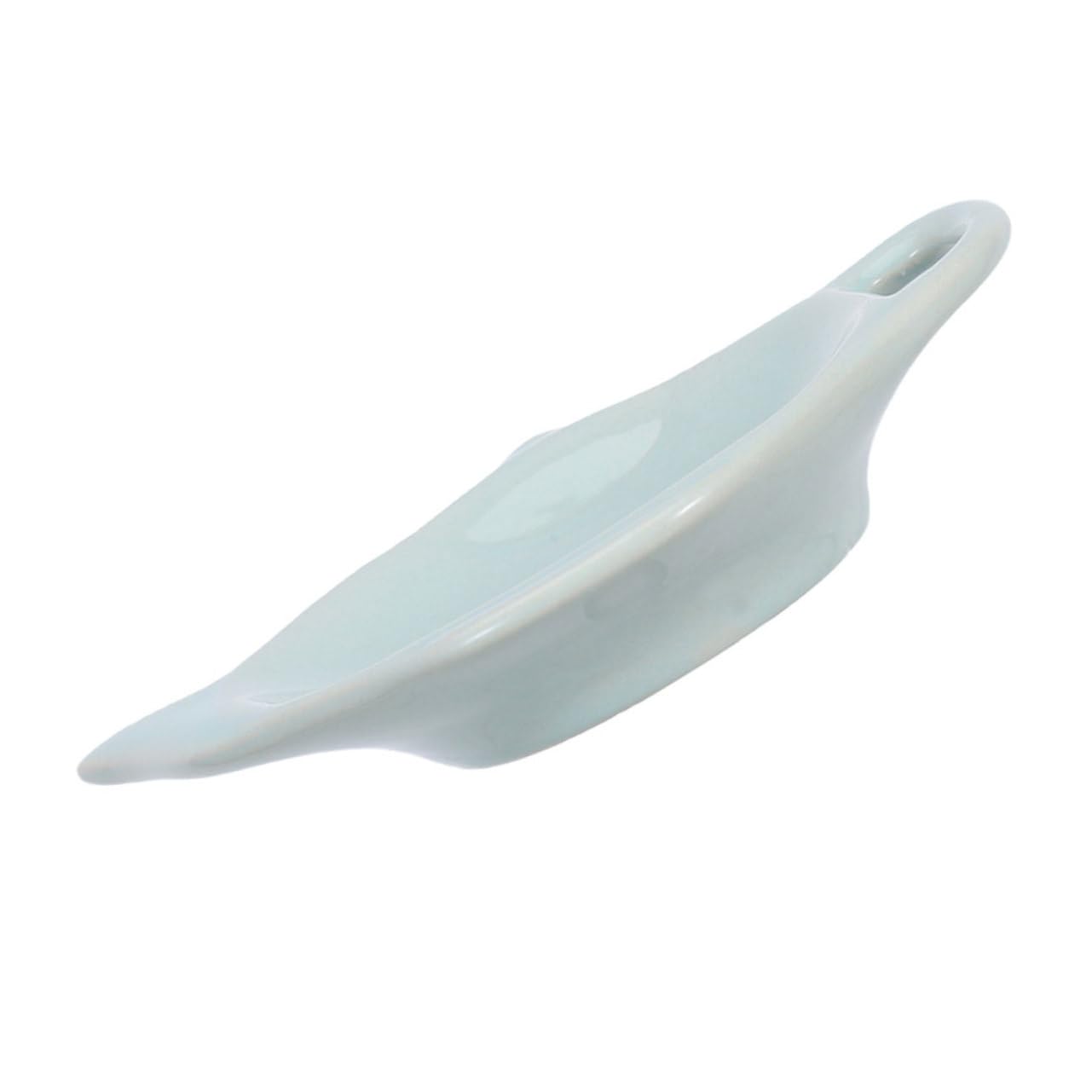 Mikinona Ceramic Teapot Tray Tea Bag Rest Stylish Teaspoon Rest Versatile Dessert Dish for Home