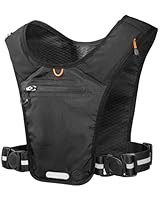 Spigen Handyhalterung für Laufweste für Damen und Herren [Dynamic Shield] [Verstellbare Brustgurte, Quick On & OFF] Reflektierender laufrucksack wasserdichte Handytasche - Schwarz