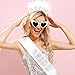 KICOSY White Pearl Bride Sash Bride to Be Gifts Bachelorette Party Sash Engagement Party Decorations Bachelorette Outfit for Bride Bridal Shower Decorations