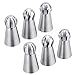 6 Stück Spritztüllenset Edelstahl Spritztüllen Edelstahl Profi Spritztüllen Set Kuchen Sahne dekorieren Düse Spritztüllen Kugeln zum Backen aus Edelstahl DIY Sets Dekoration von Kuchen Zuckerguss