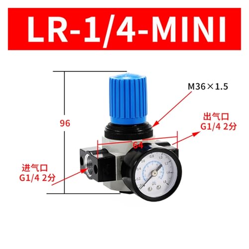 Vanne de régulation LFR-1/4-MIDI avec filtre à air et séparateur huile-eau intégré - 2