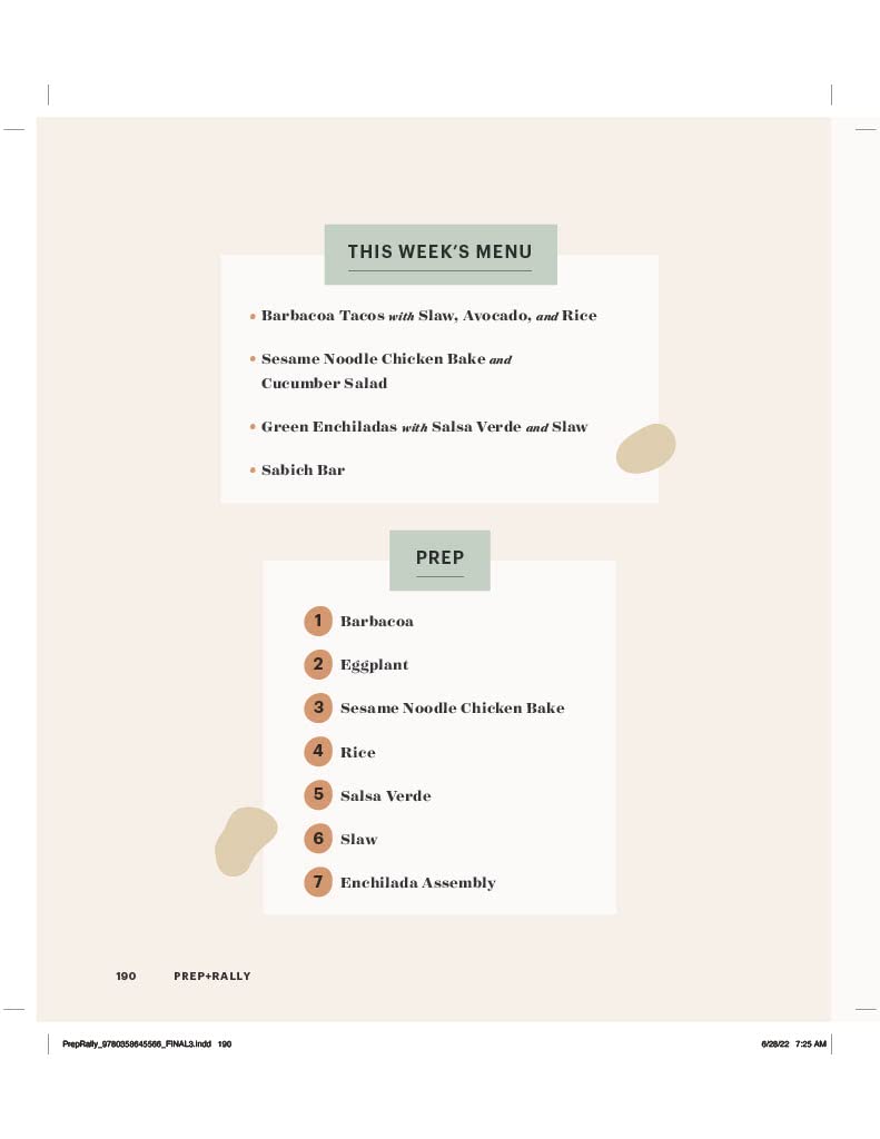 Prep And Rally: An Hour of Prep, A Week of Delicious Meals