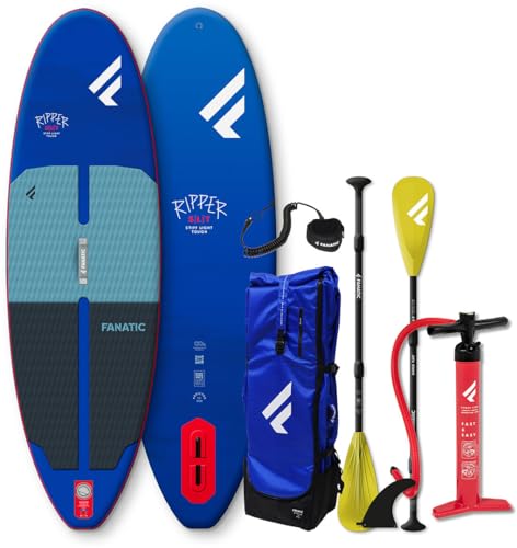 FANATIC Ripper Air SLT 7,10 SUP 2025 Navy/Blue avec pagaie réglable Pure 3 pièces