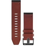 Garmin Quick fit 26 Watch Band - Brown Leather