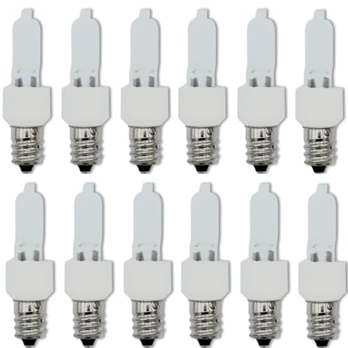 Technical Precision 120V 40W Bulb Frosted Krypton Replacement Bulb for Kichler 5907FST Accessory Bulb T3 Candelabra E12 Candelabra Base - 12 Pack
