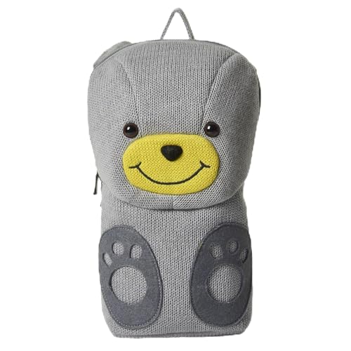 Sac à dos Ours enfant en coton 100% gris de qualité supérieure CROCHETTS