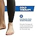 Brownmed - Sealed Ice Shin Ice - Leg Compression Sleeve to Support Shin Splint Relief - Flexible Shin Splint Wrap with Ice Pack - Reusable Cold Pack Wrap - Black