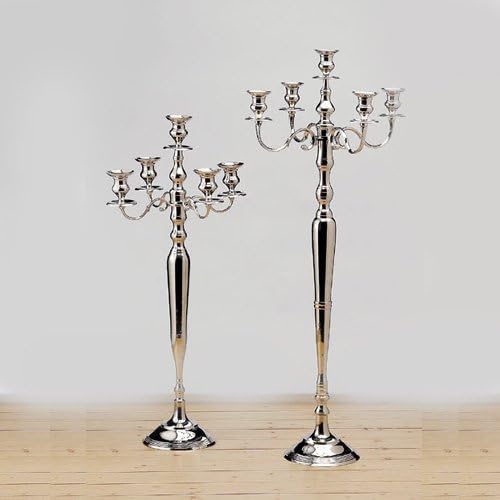 Candlestick 120 CM Silver Candlestick Candelabra 5-Arm Candelabra Silberleuchter