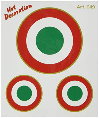 Image of Quattroerre 6119 Sticker Coccarda Italy Table Dimensions 10 x 12 cm