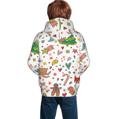 Winter Christmas And New Year Deer Kid Hoodies Boys Sweatshirts Girls Pullover with Pocket4