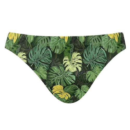 Tropical Leaves Swim Briefs for Men Swimsuit Bikini Swimwear S A111163