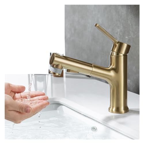 Robinet d'évier à douchette extractible et jet flexible eau chaude froide