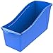 Storex Large Book Bin, 14 x 5 x 7, Case of 6, Blue (71115U06C)