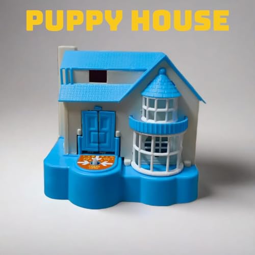 Image of Puppy House Dog Coin Stealing Piggy Bank for Kids - Adorable and Durable Money Bank | Educational, Fun, and Safe Collecting Toy for Children for Birthdays and Holidays - Blue