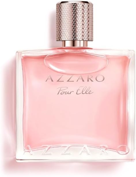 Azzaro Pour Elle - Eau de Parfum pour Femme - Florale Boisée et Fruitée - Parfum Gourmand - Accords de Citron Rose et Bois de Santal - Spray Vaporisateur - 100 ml