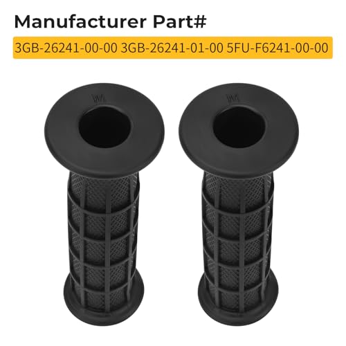 Image of M MATI Handlebar Grips for Yamaha Breeze Big Bear Grizzly Moto-4 350 400 200 225 250 600 650 YT125 YTM200 TY175 1975-2013 3GB-26241-00-00 3GB-26241-01-00 5FU-F6241-00-00