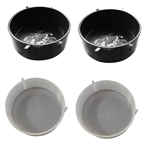 INOOMP 4個爬虫類用餌入れ 水飲み容器 餌皿 カエル クモ トカゲ ムカデ 小型エキゾチックペット用 食器兼用水入れ