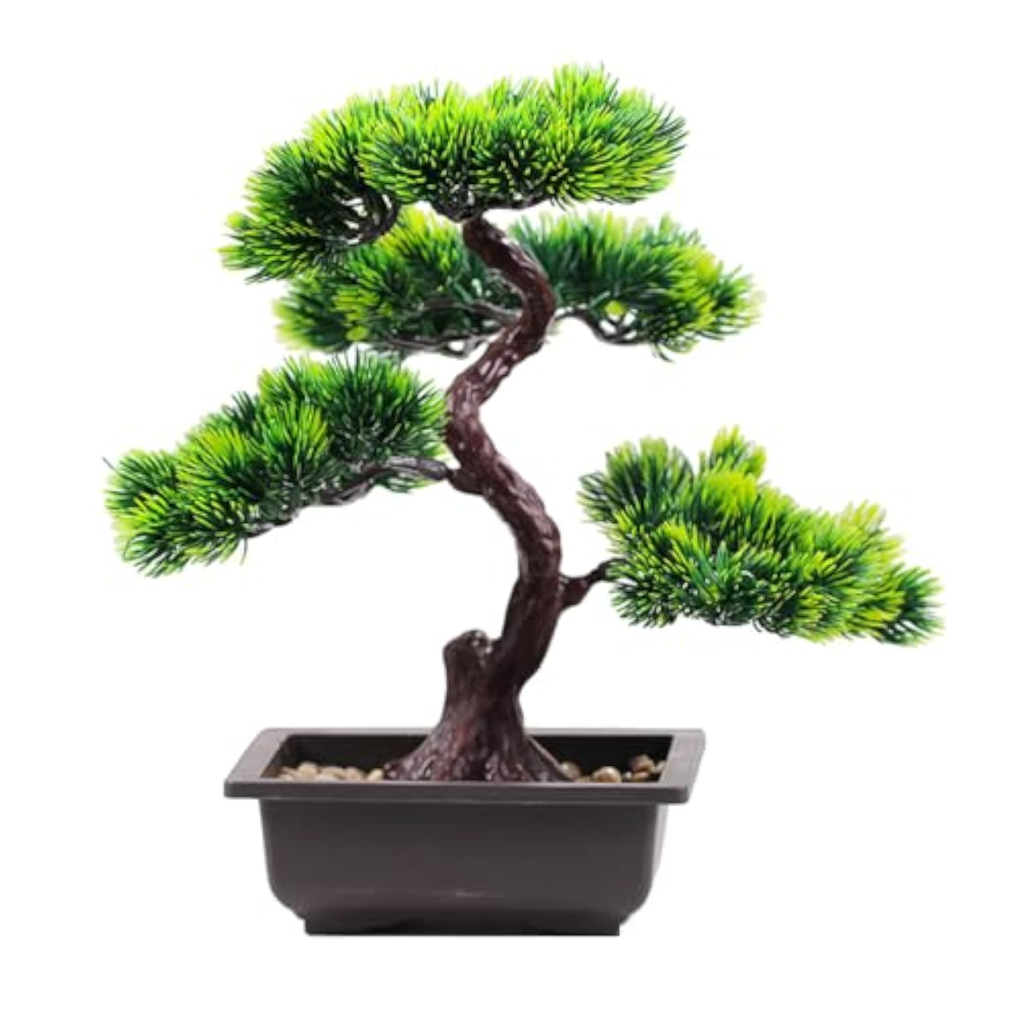 Artificial Bonsai Pine Tree, Plastic Simulation Potted Plant