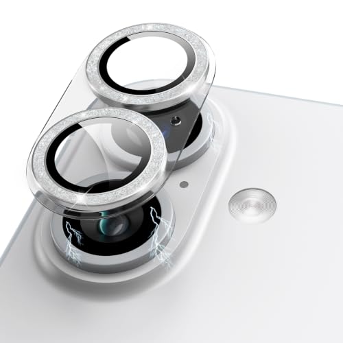 Anneau alu argent protection objectif iPhone 17 en acrylique et verre