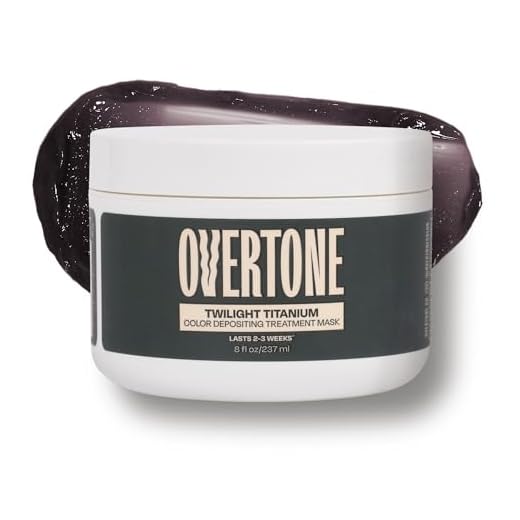 Overtone Semi Permanent Hair Color Conditioner, Twilight Titanium, 8 oz, Nourishing, Damage-Free, Color Depositing Mask for All Hair Types with Shea Butter & Coconut Oil, Vegan & Cruelty-Free