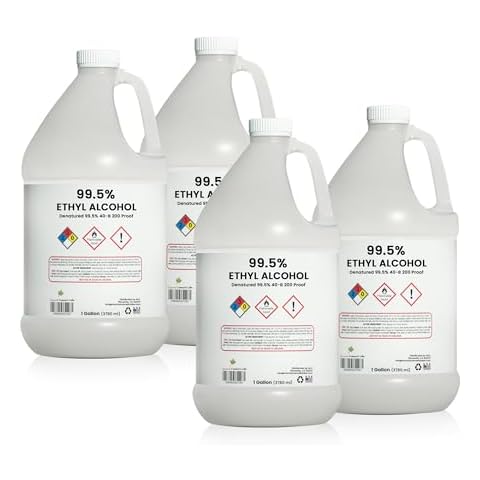 Ethyl Alcohol 99.5% Proof Alcohol by Natural Cosmetic Labs | Made in The USA | Gallon - Pack of 4 Cover