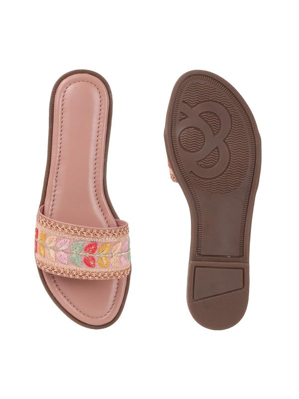 Image of Sukun DV 9004 Women's Lightweight Cushioned Flat Sandals Stylish Adjustable & Slip-Resistant Comfort for Girls & Ladies