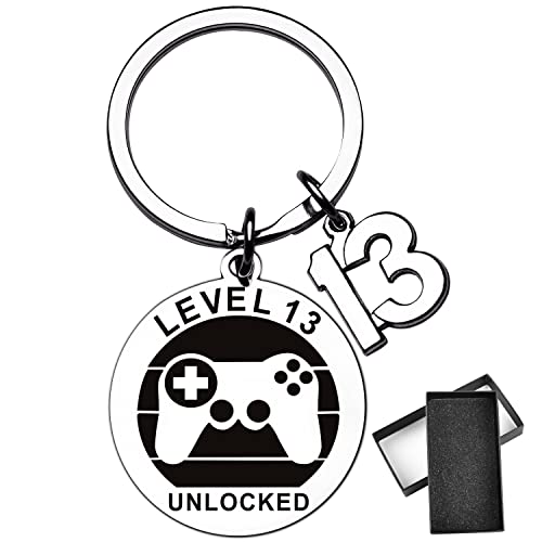 Shoppawhile 13th Birthday Gifts for Girls Boys Presents for 13 Year Old Keyring Gamer Gifts 13th Birthday Gifts