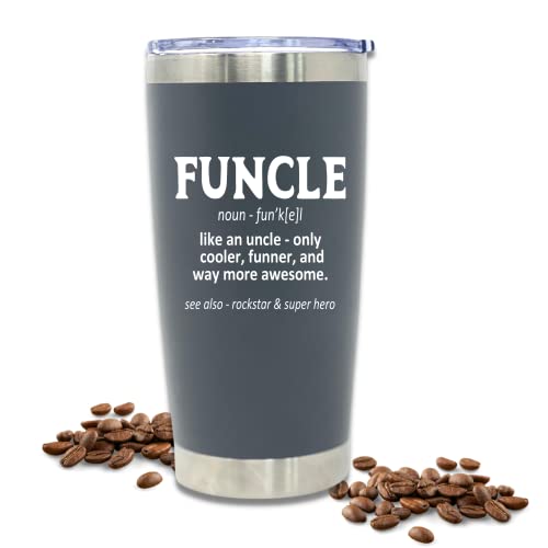 Brooke & Jess Designs Uncle Gift Tumbler - Large Travel Cup - Funny Gifts For Uncles #TOP21