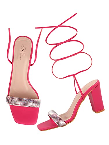 Image of TRYME Stylish Fashionable Ethnic 2 Inch Block Heel Sandal For Women's And Girls