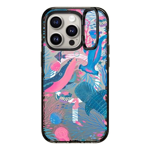 Coque iPhone 15 Pro CASETiFY Under The Sea avec anneau MagSafe noir