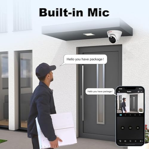 Image of CP Plus 4MP IP Camera 30 m IR & Warm Light Range with IP67 Weatherproof Protection, H.265 /H.264, PoE, 120 dB WDR, ICR, 3DNR, ROI, and Built-in mic [CP-UNC-DA41L3C-LQ]
