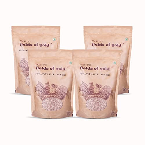Image of PRISTINE Fields of Gold Rajamudi Rice, 1kg each - Pack of 4