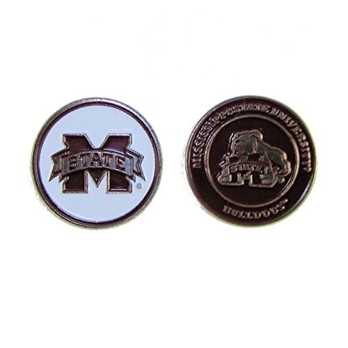 mississippi state bulldogs golf - Waggle Pro Shop Mississippi State Bulldogs Double-Sided MSU Golf Ball Marker