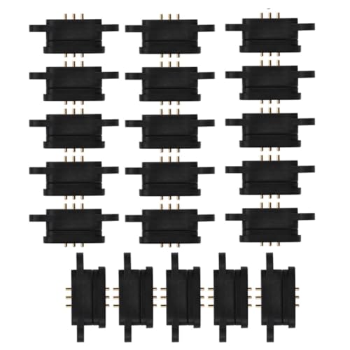 Pogo Pin magnético de 3 pines y 2,3 mm con conector de resorte macho y hembra para PCB 2