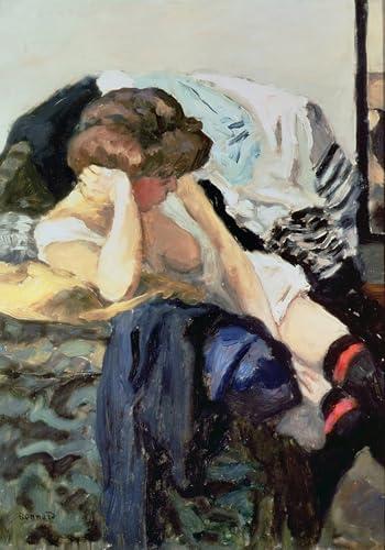 Affiche Pierre Bonnard les Bretelles Rouges impression sur toile 60x90cm pour salon