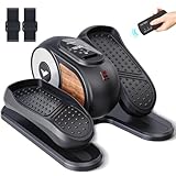 MERACH Under Desk Elliptical Machine Leg Exerciser While Sitting, Portable & Quiet Electric With 12 Adjustable Speed & Remote Control