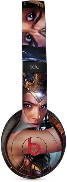 Skinit Decal Audio Skin Compatible with Beats Solo 3 Wireless - Officially Licensed DC Comics Wonder Woman Gold Emblem Design