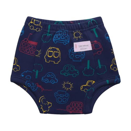 Image of Baby Padded Underwear - Soft Cotton Potty Training Pants for Toddlers, Washable & Reusable, Leak-Proof Training Underwear for Boys & Girls