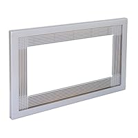 EMUCA Mikrowellenrahmen, für Einbaumontage in Küchenschränken, Modul 600mm, 600x400mm, Kunststoff, Silber lackiertes Aluminium, 1 Stück