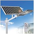 Lamp Post Lights Outdoor,300W - 2000W Solar Power Street Light, Security Flood Light with Remote Control Timing, Cool White Wall Lamp, Ip65 Outdoor Security Light for Yard Garden Pathway,850