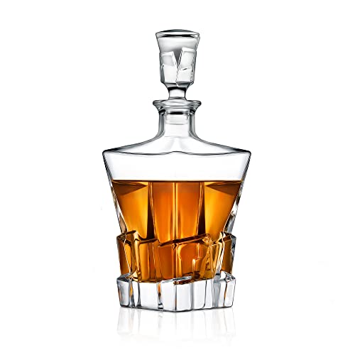 Home Bar Whiskey-Dekanter, Glas-Likör-Dekanter für Brandy, Wein, Whisky oder Wodka und mehr, BPA-frei, lebensmittelecht, 750 ml Cover